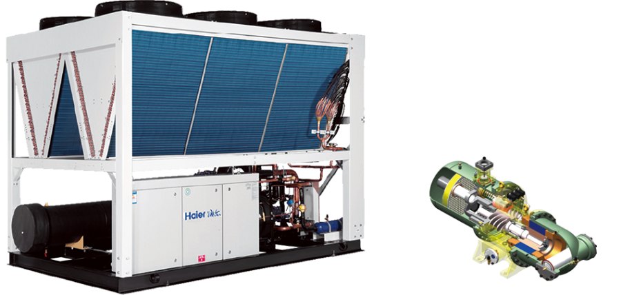 Винтовой чиллер Haier CI1250PANF с воздушным охлаждением Винтовой чиллер Haier CI1250PANF с воздушным охлаждением